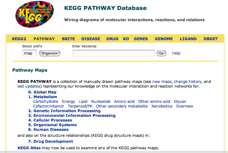 KEGG pathways Kyoto encyclopedia of genes