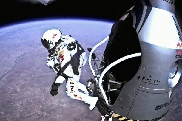 Felix Baumgartner fell faster