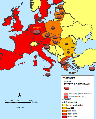 Πηγή: Προσαρμογή από Eurostat (http://epp.eurostat.ec.europa.eu/portal/page/portal/statistics/search_database πρόσβαση στις 22/05/2009) και EU Labour Force Survey (http://circa.europa.eu/irc/dsis/employment/info/data/eu_lfs/index.