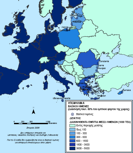 Το πλήθος των λιμένων εξαρτάται από το διαθέσιμο μήκος ακτογραμμών, τη γεωγραφική θέση της χώρας, τη διάρθρωση του συστήματος μεταφορών και της εφοδιαστικής αλυσίδας σε εθνικό και διεθνές επίπεδο και