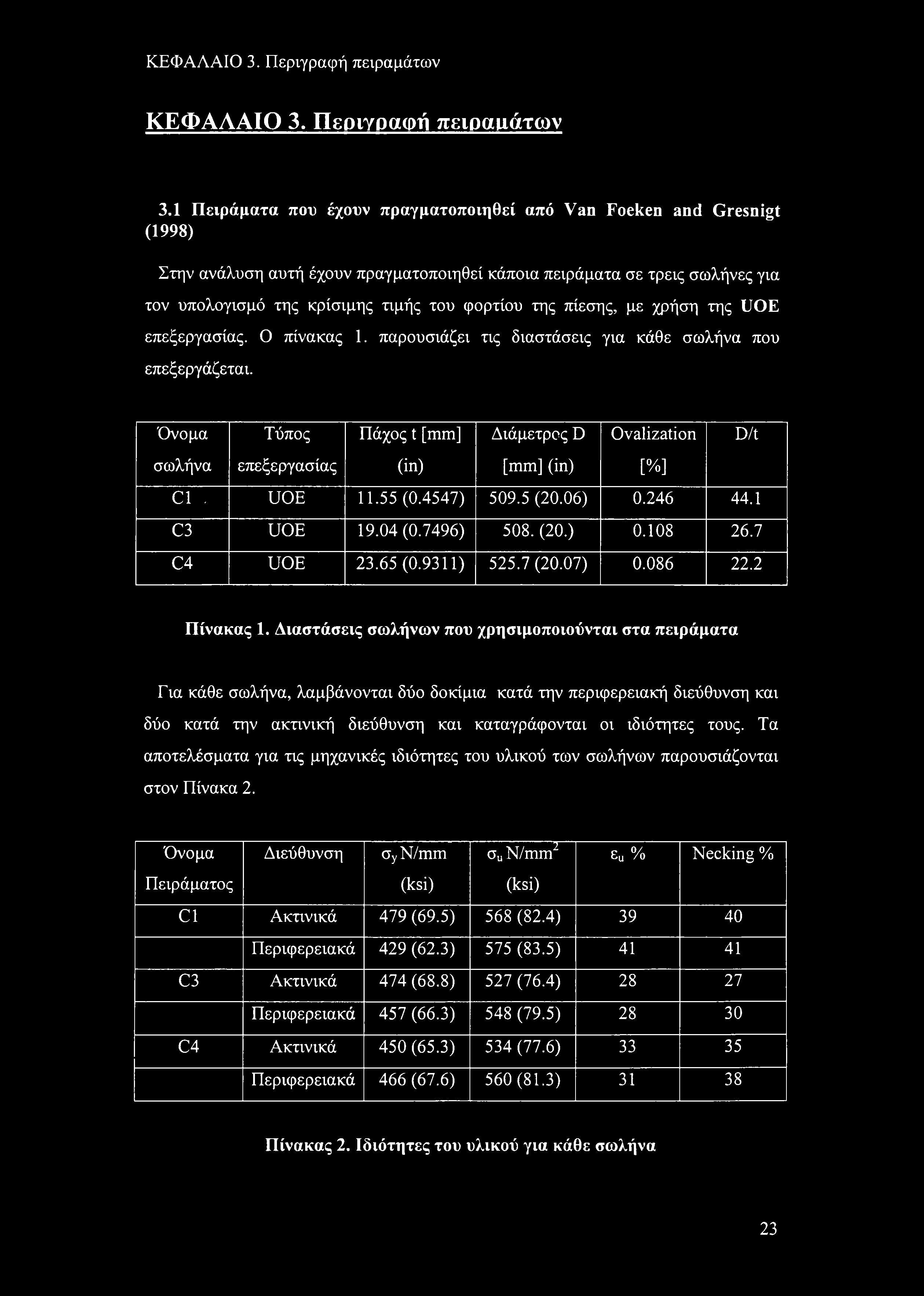 ΚΕΦΑΛΑΙΟ 3. Περιγραφή πειραμάτων ΚΕΦΑΛΑΙΟ 3. Περιγραφή πειραμάτων 3.