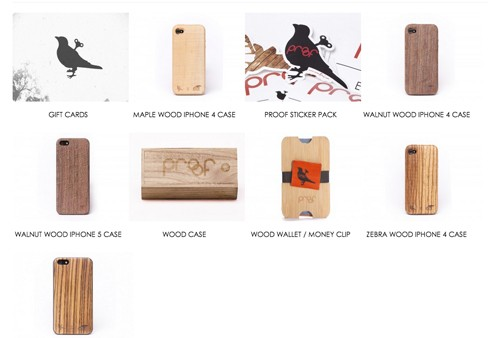 Σηµείωση Η εταιρία, φαίνεται πως προωθεί την όλη της εικόνα και σε άλλα προϊόντα όπως είναι : ξύλινες θήκες για iphone, ξύλινες θήκες (πιθανώς πολλαπλών χρήσεων) και ξύλινα πορτοφόλια.