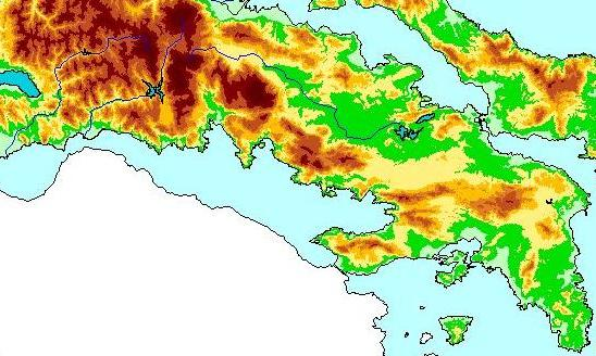 Σύστηµα υδατικών πόρων ύδρευσης Αθήνας: (α) Φυσική απεικόνιση Εύηνος π.