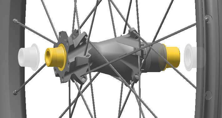 Axle End Caps Installation Montering af endekapper på akslen Montarea capacelor axului Montaż kołpaków końcówek osi Montáž koncovek osy Τοποθέτηση ταπών άκρων του άξονα 1 Remove the axle end caps