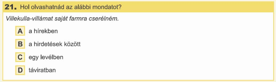 Analýza položky č. 21 Položka č. 21. bola zameraná na komunikáciu a sloh. Cieľom položky bolo zistiť žáner textu. Žiaci mali vedieť určiť žáner inzerátu. Položku sme zaradili do 3.