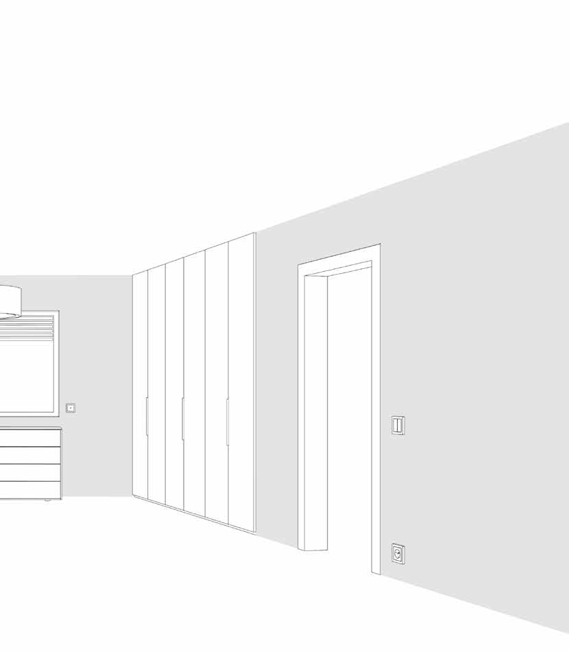 Είναι τόσο απλό: υπνοδωμάτιο Ένα πολύ καλό παράδειγμα για το ευρύ φάσμα των ασύρματων επιλογών Berker.