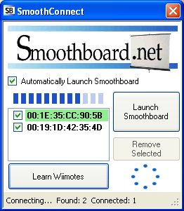 Smoothboard Έχει δυνατότητα να ενεργοποιεί διάφορες λειτουργίες του ποντικιού / πληκτρολογίου όταν ενεργοποιούμε το στυλό υπέρυθρων έξω από την επιφάνεια προβολής και ανάλογα με τη θέση.
