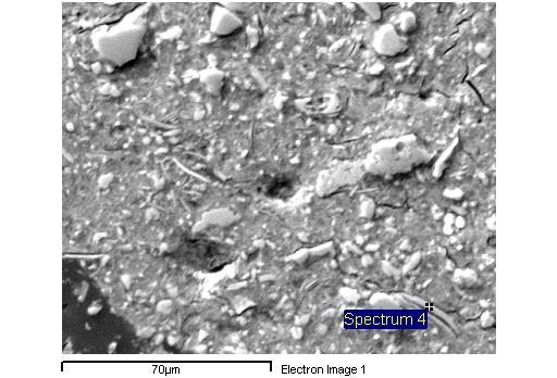 Εικόνα 103: Χλωρίτης στο δείγμα SAG11α (εικόνα οπίσθιας σκέδασης από τον SEM-EDS).