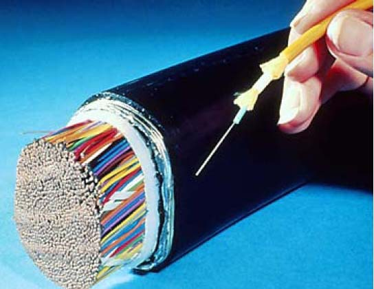 Οπτικά καλώδια T he micro cable consists of six compact fiber units (CFU) with