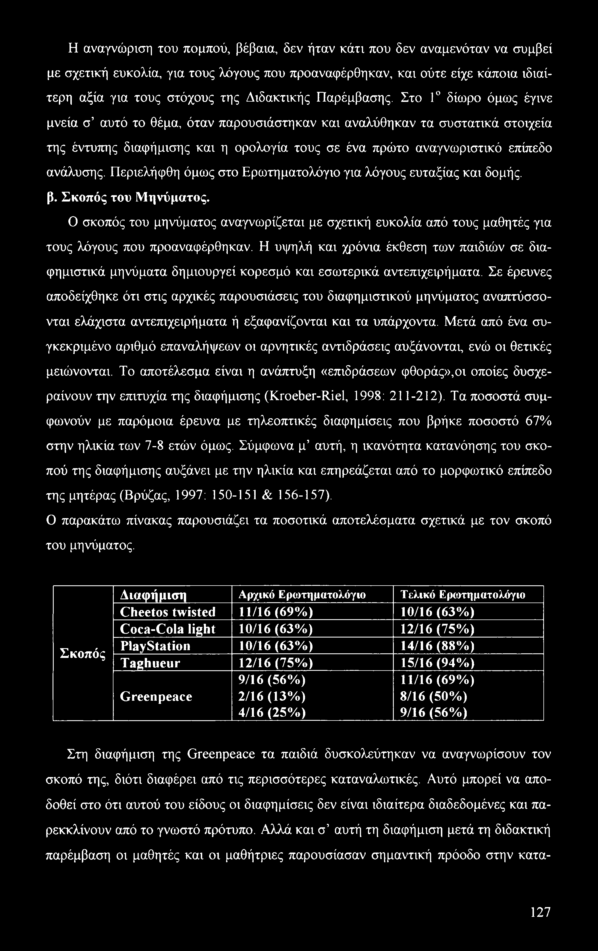 Η αναγνώριση του πομπού, βέβαια, δεν ήταν κάτι που δεν αναμενόταν να συμβεί με σχετική ευκολία, για τους λόγους που προαναφέρθηκαν, και ούτε είχε κάποια ιδιαίτερη αξία για τους στόχους της Διδακτικής