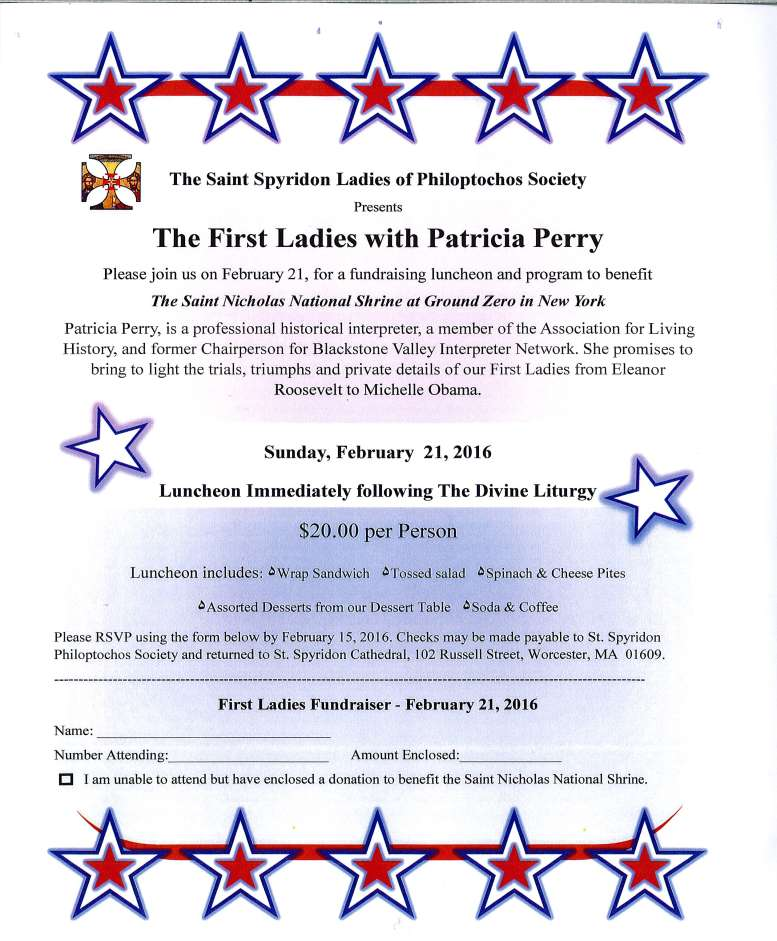 TODAY! SundayFebruary 21st "The First Ladies with Patricia Perry.