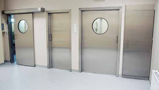 HOSPITAL METAL DOORS 15 N/Σ ΤΥΠΟΥ ΜΕΤΑΛΛΙΚΕΣ HOSPITAL METAL DOORS Πόρτες υγειονοµικού ενδιαφέροντος για εφαρµογή σε νοσοκοµειακές εγκαταστάσεις οι οποίες πληρούν το σύνολο των σχετικών προδιαγραφών.