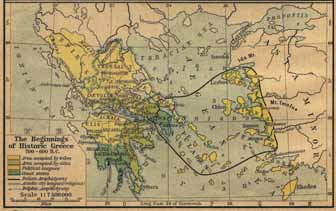 Οι δύο αιώνες ανάμεσα στο 750 και στο 550 π.χ. είναι η εποχή της αποικιακής επέκτασης. Οι Έλληνες δημιουργούν αποικίες στα παράλια της Μεσογείου αλλά και στη Μαύρη Θάλασσα.