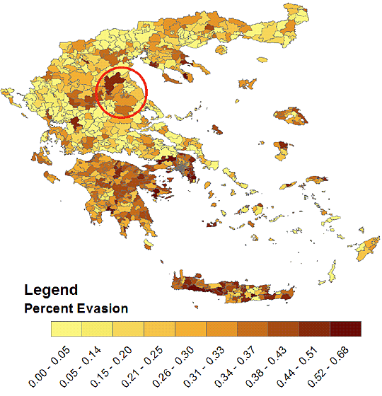 1.2 Η φοροδιαφυγή στην σύγχρονη Ελλάδα Εντυπωσιακό είναι το μέγεθος της φοροδιαφυγής στην Ελλάδα, όπως προκύπτει από την μελέτη του Ν.