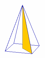 . Área da pirámide e do tronco de pirámide Área da pirámide Ao desenvolver unha pirámide obtense a base que é un polígono e as caras laterais que son triángulos.