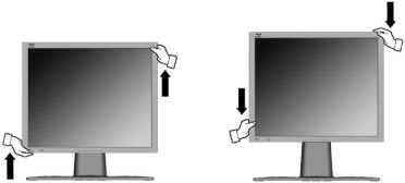 Οριζόντιος/κατακόρυφος προσανατολισμός Η LCD οθόνη μπορεί να λειτουργήσει είτε σε οριζόντιο είτε σε κατακόρυφο προσανατολισμό. Ακολουθήστε τις οδηγίες που συνοδεύουν το λογισμικό Perfect Suite TM.