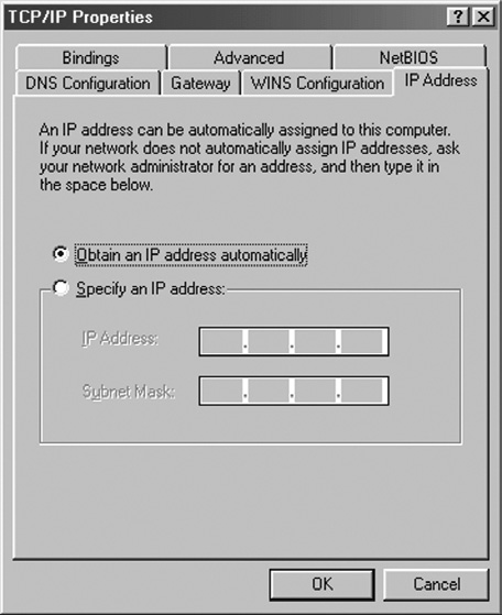 Ρύθµιση παραµέτρων εγκατάστασης για Windows 95, 98 και ME Πρέπει να ρυθµίσετε κάποιες βασικές παραµέτρους στον υπολογιστή σας, για να είναι δυνατή η ρύθµιση παραµέτρων του δροµολογητή.