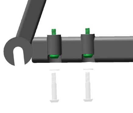 Disc Brake Mounting Configuration Konfiguracja mocowania hamulca tarczowego Konfiguration for montering af skivebremser Montážní konfigurace kotoučových brzd Configurația de montare la frânele cu