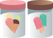 8. Στο ψυγείο της υπεραγοράς βρίσκονται παγωτά με γεύση βανίλια, σοκολάτα, φράουλα, κεράσι και μπανάνα.