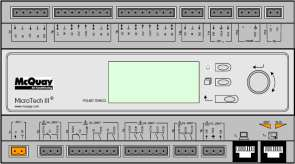 BACnet/MSTP POL904.00/MCQ Προαιρετική 3 Χρήση του ελεγκτή Το σύστημα ελέγχου αποτελείται από έναν ελεγκτή μονάδας (UC) εφοδιασμένο με σειρά μονάδων επέκτασης, οι οποίες υλοποιούν δυνατότητες επιπλέον.