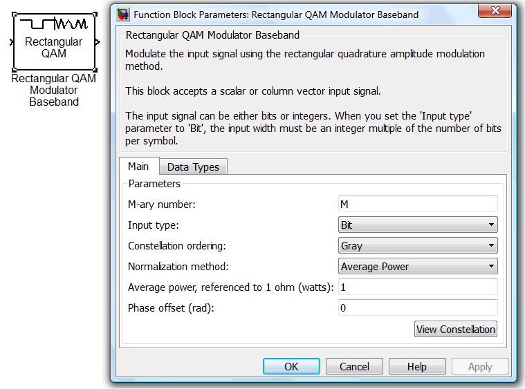 Παράδειγμα υλοποίησης ζεύξης 16-QAM σε Matlab/Simulink και μετρικές αξιολόγησης -10-1.