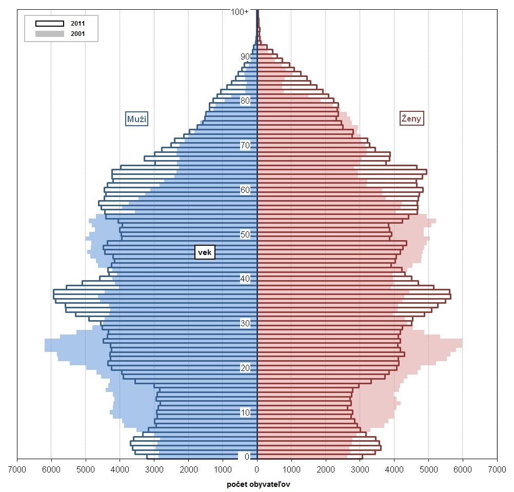 V súčasnej dobe zohráva významnú úlohu v procese polarizácie postupná tendencia starnutia populácie čo potvrdili aj údaje z posledného sčítania SLDB 2011.