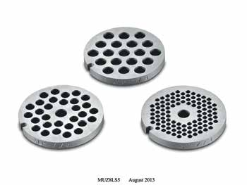 Διάτρητοι δίσκοι (3 mm, 6 mm, 8 mm) MUZ 8LS5 Διάτρητος δίσκος για λεπτό τρίψιμο, π.χ. για πατέ και αλοιφές.