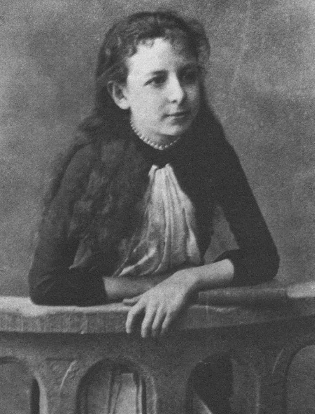 H Πηνελόπη Δέλτα (τότε Πηνελόπη Μπενάκη), το 1887, σε ηλικία