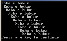 86 Bazat e programimit në C++ vlera në fjalë do të shtypet në 8 vende, duke i lënë 6 zbrazësira para numrit, në këtë mënyrë: -65 ku, siç thamë edhe më parë, me simbolin janë shënuar zbrazësirat.