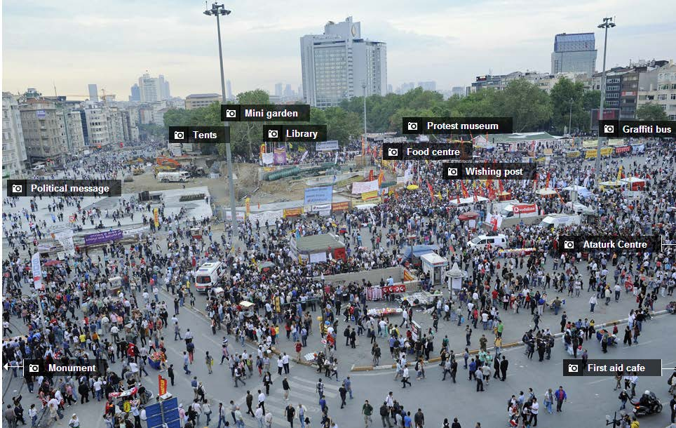 Διαμαρτυρίες στην πλατεία Taksim: Φωτογραφικό Τουρ