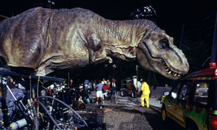 The Jurassic Park Το Τζουράσικ παρκ περιλαμβάνει πολλές καινοτομίες στον τομέα των ειδικών εφέ.