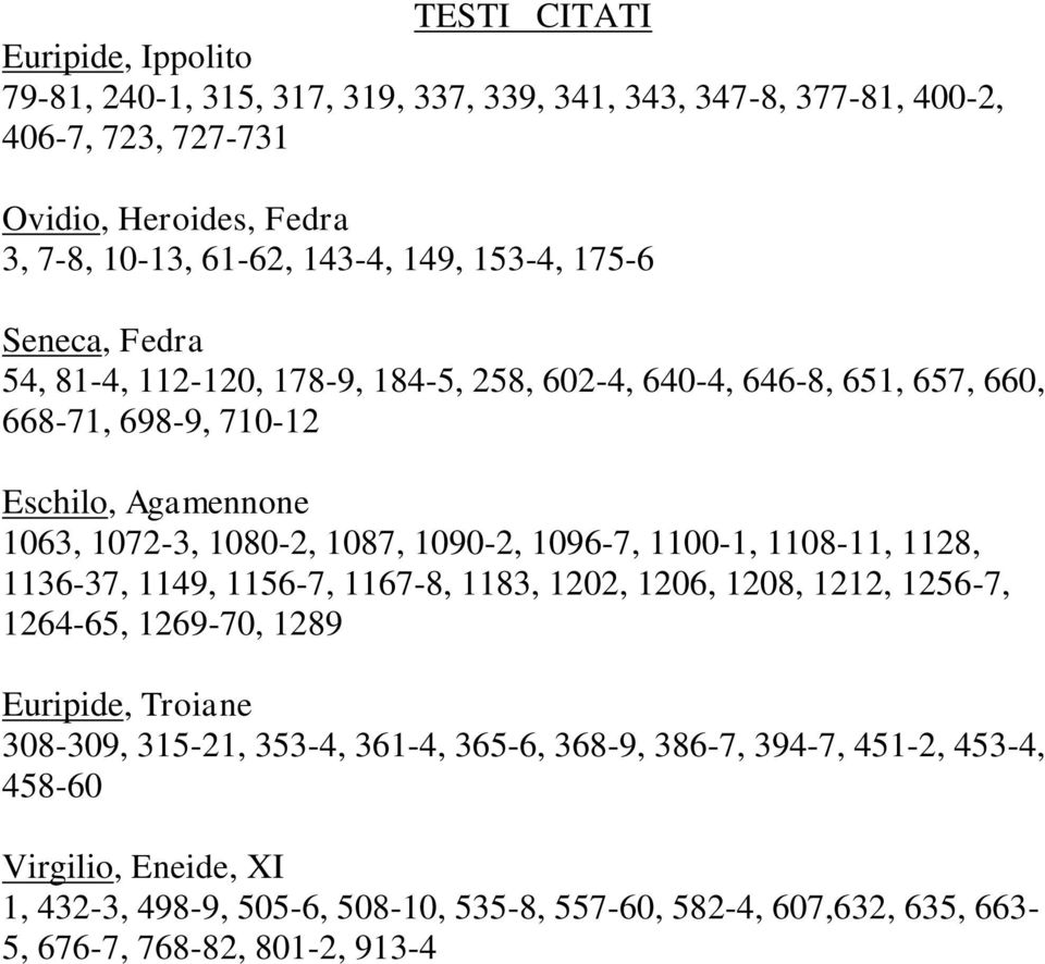 1090-2, 1096-7, 1100-1, 1108-11, 1128, 1136-37, 1149, 1156-7, 1167-8, 1183, 1202, 1206, 1208, 1212, 1256-7, 1264-65, 1269-70, 1289 Euripide, Troiane 308-309, 315-21, 353-4,