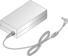 SESTAVLJANJE IN NAMEŠČANJE 11 Daljinski upravljalnik in bateriji (AAA) (glejte stran 17) Uporabniški priročnik Vtičnica za kabel DC-napajalnik (glejte stran A-10) Držalo za kable (odvisno od modela)
