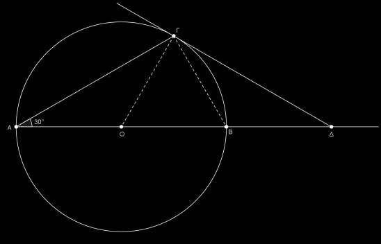 ο ί ται κύκ ος Ο, R) ια έτ ο ΑΒ, και χο ή ΑΓ τέτοια ώστ ΒΑΓ ˆ 0.