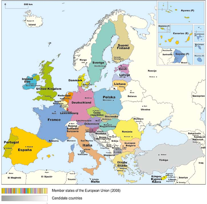 Η Ευρωπαϊκή Ένωση Κράτη μέλη της
