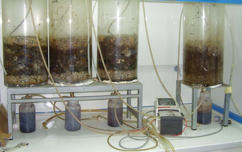 ΠΑΡΑΡΤΗΜΑ Εικόνα 1: Κυλινδρικοί αντιδραστήρες (Α1-Α4) αρχή πειράματος.