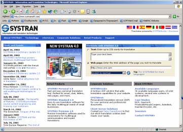 Εφαρµογές (1/4) " Αυτόµατη µετάφραση/διερµηνεία " http://www.systransoft.com/ " Κυκλοφορεί στην Ελλάδα από την εταιρεία MLS.