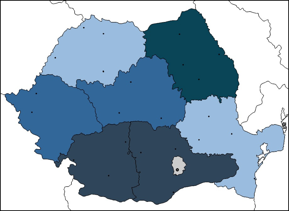 Se poate evidenńia că regiunile Nord Est şi Sud Muntenia au primit cele mai multe resurse SAPARD în perioada 2000-2009, cu valori ce depăşesc în mod semnificativ 200 M.