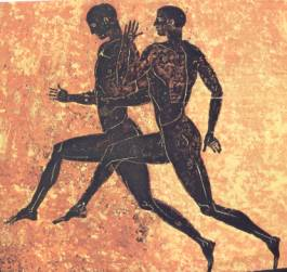 Τα Αρχαία Αγωνίσματα Αγώνες δρόμου το στάδιον: το πρώτο αγώνισμα που καθιερώθηκε ο δίαυλος: διπλή διαδρομή