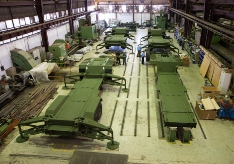 Τομέας Βιομηχανίας 2013 Κυριότερα Έργα υπό εκτέλεση Αμυντικά Κατασκευή συγκροτημάτων των πυραυλικών αντιαεροπορικών αμυντικών συστημάτων PATRIOT 3ο συμβόλαιο σε εξέλιξη για την κατασκευή