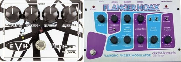 5.1.4 FLANGER Εικόνα 22 πεταλιέρεις εφφέ flanger Το Flanger θα μπορούσαμε να πούμε, ότι δεν είναι καθόλου διακριτικό εφφέ.