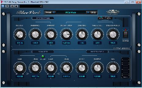 Εικόνα 42: Echoboy plugin της εταιρίας soundtoys Εικόνα 43: BT Tempo DL3D plugin της εταιρίας nomad factory Εικόνα 44: Blueverb DRV-2080 plugin της εταιρίας nomad factory