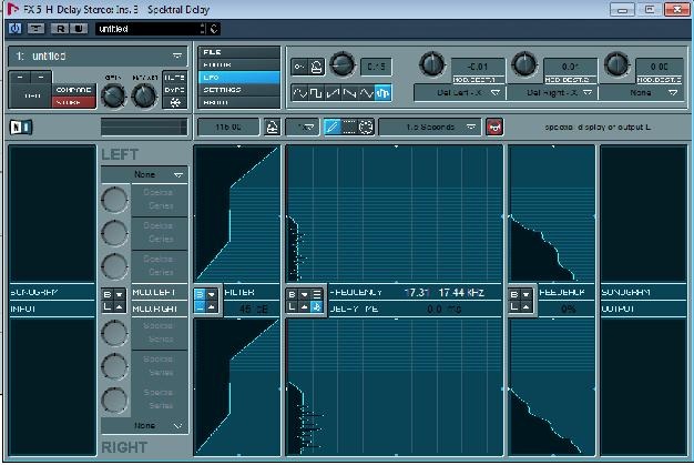 Εικόνα 46: II.Liquid verb ii plugin της nomad factory Εικόνα 47: NI-SPEKTRAL DELAY της εταίρια Native Instrument FX6 INSERTS: I. II. H-delay plugin, ένα αναλογικό delay plugin της εταιρείας Waves (εικόνα 46).