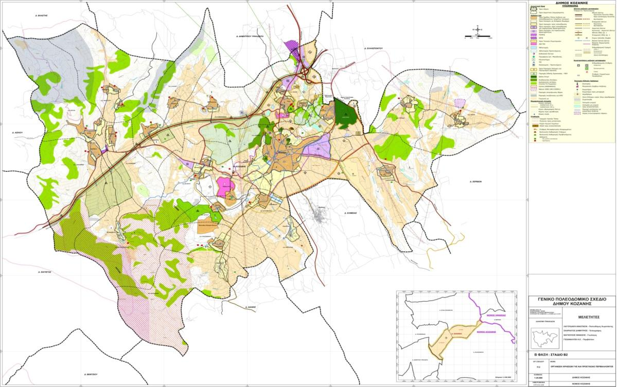 Γενικό πολεοδομικό σχέδιο Δήμου Κοζάνης: 165 Δομικό σχέδιο χωρικής οργάνωσης του ΟΤΑ: Σχεδιάστηκε το νέο πρότυπο οικιστικής ανάπτυξης με βάσει τις αναπτυξιακές κατευθύνσεις, τις ενδογενείς τάσεις, τα