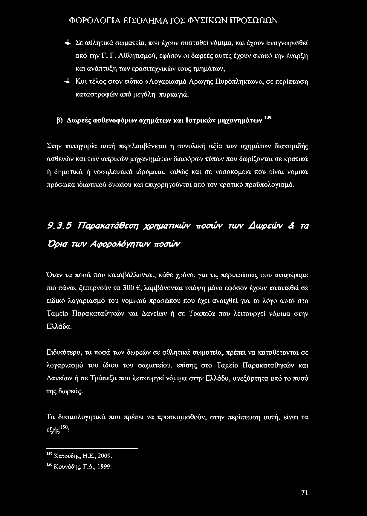 4- Σε αθλητικά σωματεία, που έχουν συσταθεί νόμιμα, και έχουν αναγνωρισθεί από την Γ.