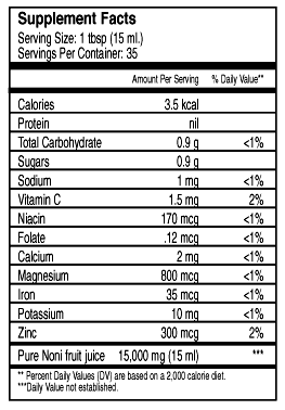 Διατροφική περιεκτικότητα του χυμού 90% νερό. 10% dry matter. Πρωτεϊνη (< 0.5%) Γλυκόζη & Φρουκτόζη (3%) each.
