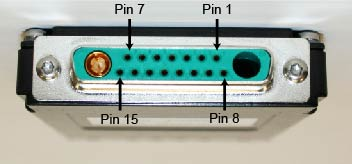 Príloha A konektory a káble Údajový/napájací konektor Rádiový modem ADL SLR3 používa 17-kolíkový údajový/napájací konektor typu D-sub.
