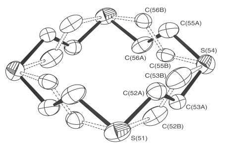 Χ(52Β) Χ(53Β) 1.47(3) Χ(53Β) Σ(54) 1.87(2) Σ(54) Χ(55Α) 1.814(10) Σ(54) Χ(55Β) 1.823(15) Χ(55Α) Χ(56Α) 1.513(18) Χ(55Β) Χ(56Β) 1.530(14) Χ(52Α) Σ(51) Χ(52Α ) 90.3(5) Χ(56Β) Σ(51) Χ(56Β ) 98.