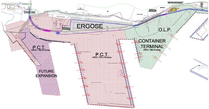 Container terminals at the port of Piraeus ETEK A SHELL ELINOI L BP CYCLON A Container Terminals Pier 3 (1) (PCT S.