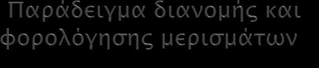 ΠΙΝΑΚΑΣ ΔΙΑΘΕΣΕΩΣ ΑΠΟΤΕΛΕΣΜΑΤΩΝ (Λ/88) Καθαρά Αποτελέσματα Χρήσεως ΧΧΧ (+) ή (-) Υπόλοιπο αποτελεσμάτων προηγουμένων χρήσεων ΧΧΧ (+) ή (-) Διαφορές φορολογικού ελέγχου προηγουμένων χρήσεων ΧΧΧ (+)